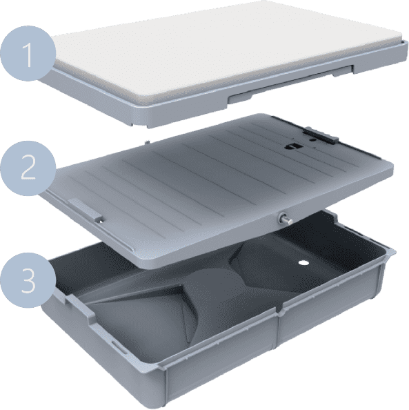 3-step disassembly, no dead corner for cleaning